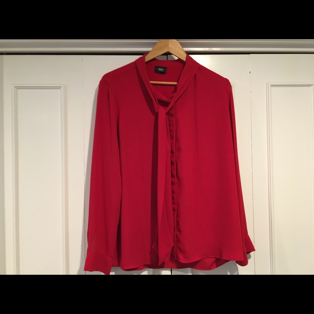 Bright red blouse- Mossimo
